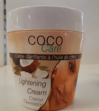 Photo de l’avis officiel: Ghandour Cosmetics Coco Care Lightening Cream Crème éclaircissante pour la peau — risque: Risque chimique