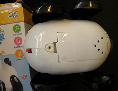 Foto dell’avviso ufficiale: Haoteng Toys / ABABABY Sound &amp; light cartoon toy set Panda giocattolo con batteria — rischio: Rischio chimico