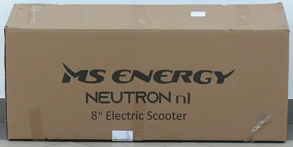Photo from the official notice: MS ENERGY NEUTRON n1 Electric Scooter — burns & fire risk