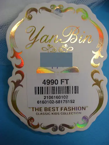 Photo de l’avis officiel: YanBin Robe d’enfant — risque: Étouffement