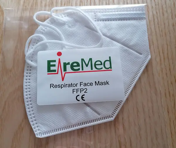 Photo de l’avis officiel: EireMed EireMed Respirator Facemask Masque filtre à particules — risque: Risque sanitaire/autre