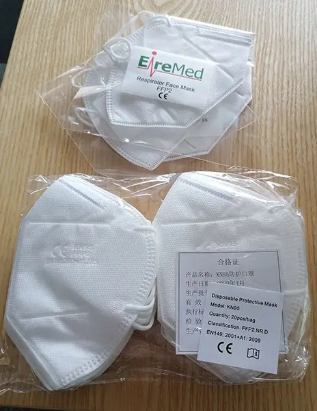 Photo de l’avis officiel: EireMed EireMed Respirator Facemask Masque filtre à particules — risque: Risque sanitaire/autre