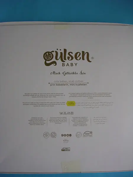 Foto do aviso oficial: Gülsen Baby Minik Gülücökler Icin Conjunto de roupas para bebés — risco: Engasgamento