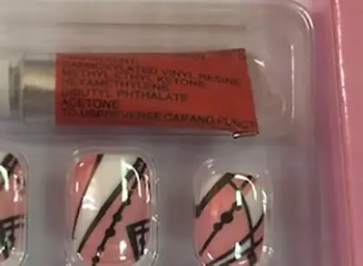 Foto dell’avviso ufficiale: LULUBeauty Unghie false — rischio: Rischio chimico (A12/00351/22)