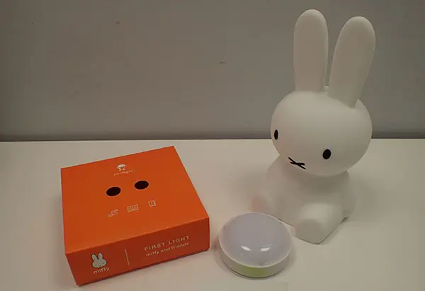Foto do aviso oficial: MrMaria Miffy First Light Luz noturna — risco: Queimaduras & Incêndio