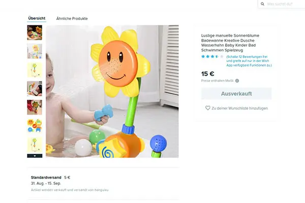 Photo de l’avis officiel: Jouet de bain en plastique — risque: Risque chimique & Étouffement