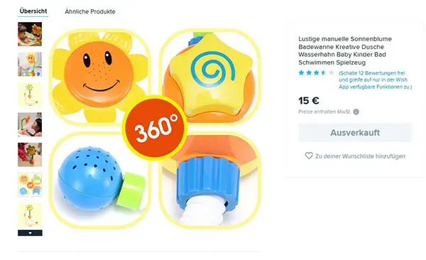 Photo de l’avis officiel: Jouet de bain en plastique — risque: Risque chimique & Étouffement