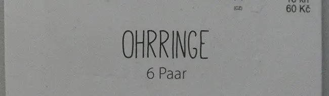 Foto dell’avviso ufficiale: Tedi Ohrringe 6 Paar Set di orecchini — rischio: Rischio chimico