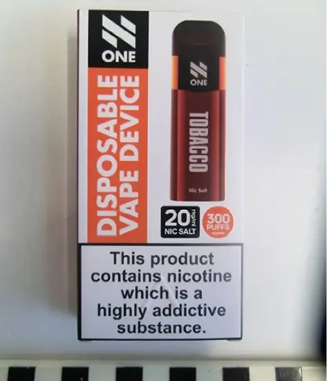 Photo de l’avis officiel: N ONE Cigarette électronique — risque: Risque chimique