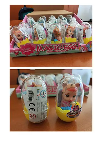Foto do aviso oficial: JokiTime BEAUTIFUL MAGIC EGG Boneca de plástico — risco: Químico