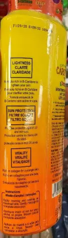 Foto aus der offiziellen Meldung: Carotone, Gandour, Nouvelle Parfumerie Gandour Brightening Body Lotion Hautaufhellende Lotion — Risiko: Chemikalie