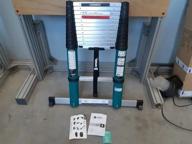 Photo de l’avis officiel: Vonroc Telescopic Ladder 3.8M Échelle — risque: Blessures