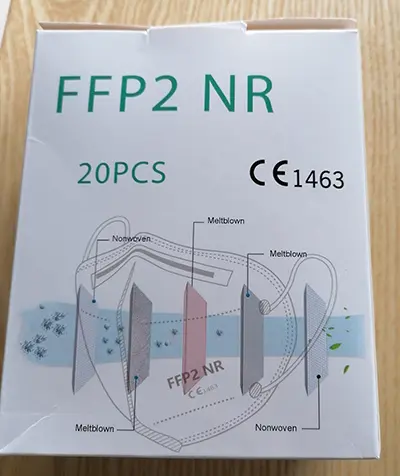 Photo de l’avis officiel: FFP2 NR Protective Mask Masque filtre à particules — risque: Risque sanitaire/autre