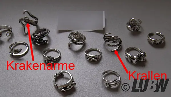 Foto do aviso oficial: LOLIAS LOLIAS 16 Stück Herren Ringe Vintage Punk Öffnung Ringe Octopus Frog Dragon Schlange Punk Ring für D Co — risco: Químico