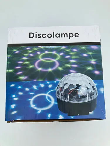 Foto dell’avviso ufficiale: Harald Nyborg A/S Discolampe Lampada da discoteca portatile — rischio: Scossa elettrica