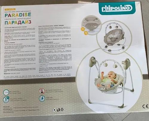Foto do aviso oficial: Chipolino Paradise Balanço do bebé — risco: Ferimentos
