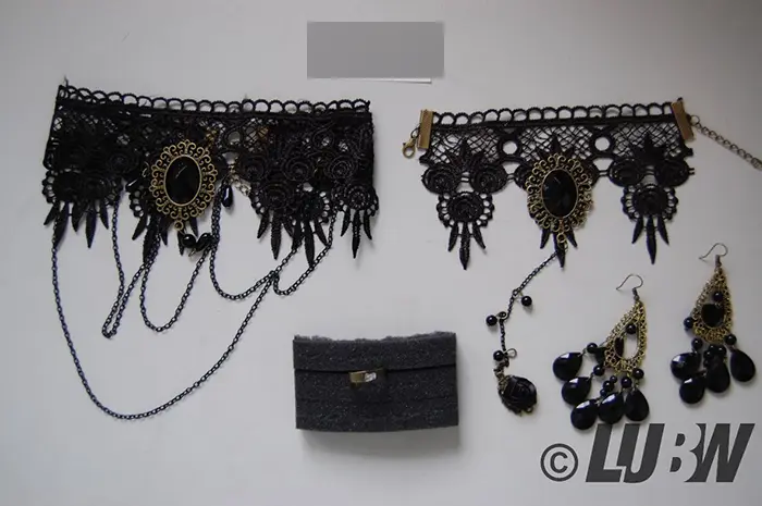 Foto del aviso oficial: PPX PPX 4 Stück Gotisch Choker Halskette Armbänder Schmuck Halsband Ketten Victorian Steampunk Retro Zah Conju — riesgo: Riesgos químicos