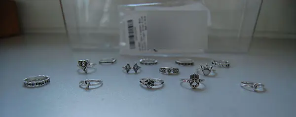 Foto dell’avviso ufficiale: Ushiny Ushiny Boho Opal Fingerringe Siver Moon Joint Knöchelringe Geschnitzte Fatima Handring Set Stapelbar Se — rischio: Rischio chimico