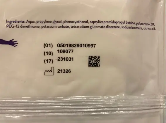 Foto dell’avviso ufficiale: Oasis Oasis bedbath, Unperfumed Salviette per la pulizia/lavaggio — rischio: Rischio microbiologico