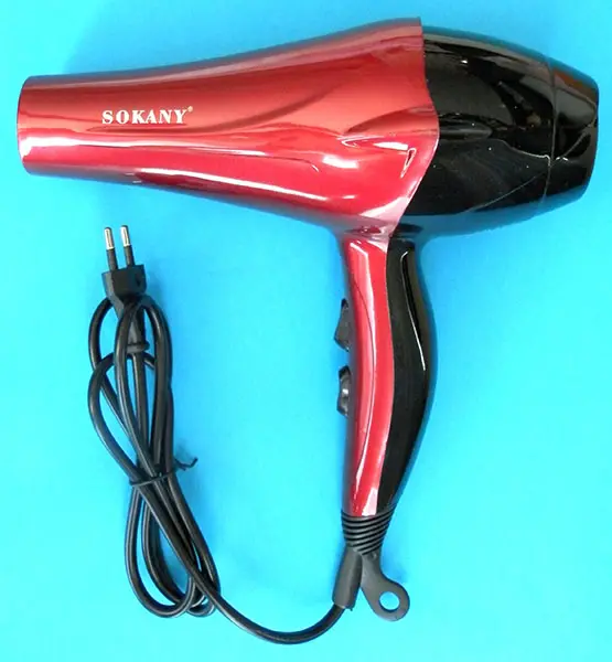 Photo de l’avis officiel: Sokany HAIR DRYER Sèche-cheveux — risque: Brûlures & Choc électrique