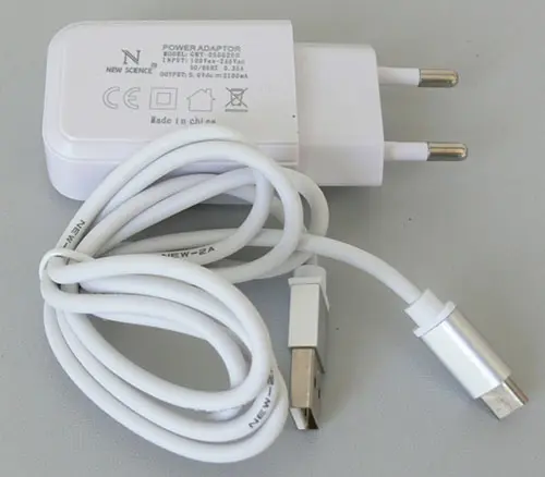 Photo from the official notice: NEW SCIENCE USB CHARGER — electric shock risk