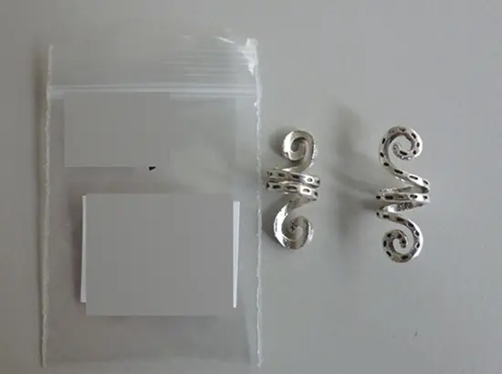 Zdjęcie z oficjalnego zgłoszenia: Modeschmuck Keltischer Haar Schmuck 2 Spiralen im Set Kringelförmig silber Biżuteria do włosów — ryzyko: Chemiczne