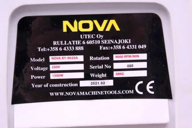 Foto dell’avviso ufficiale: Nova Planer/thicknesser Pialla e spessori di legno — rischio: Scossa elettrica