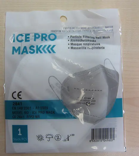 Photo de l’avis officiel: ICE Pro Mask ICE PRO MASK Masque filtre à particules — risque: Risque sanitaire/autre
