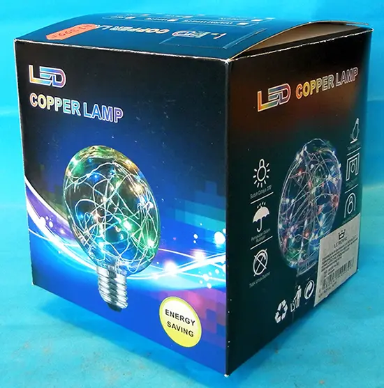 Photo from the official notice: LE ROYAL LED COPPER LAMP night light — electric shock risk