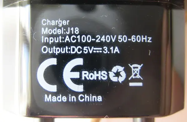 Photo de l’avis officiel: S&amp;W USB Travel charger Chargeur USB — risque: Choc électrique
