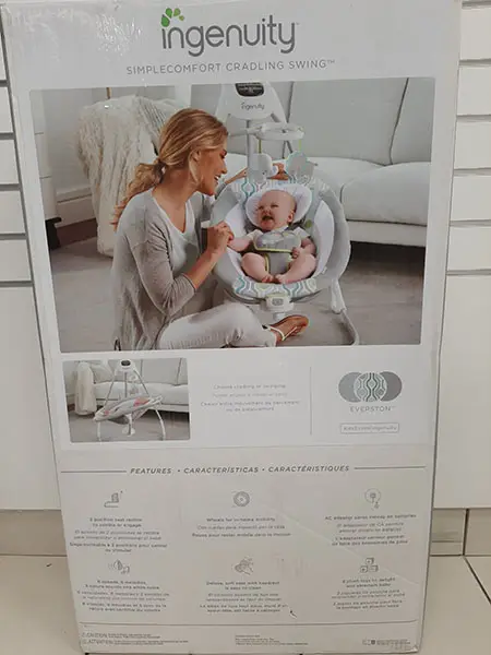 Photo de l’avis officiel: INGENUITY KIDS II BABY SWING INGENUITY EVERSTON — risque: Blessures