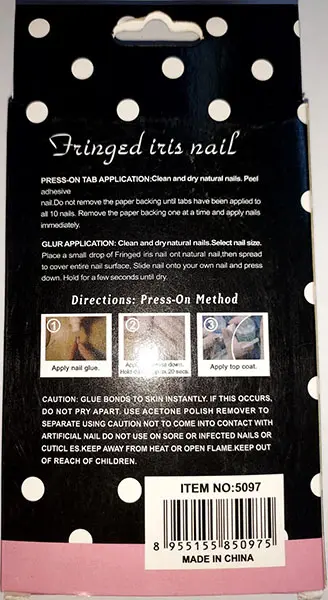 Photo de l’avis officiel: Allura Self Adhesive False Nails Faux ongles — risque: Risque chimique (A12/00596/22)