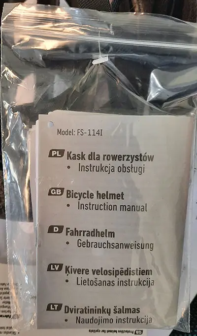 Photo de l’avis officiel: proFEX Protective helmet for cyclists Casque — risque: Blessures