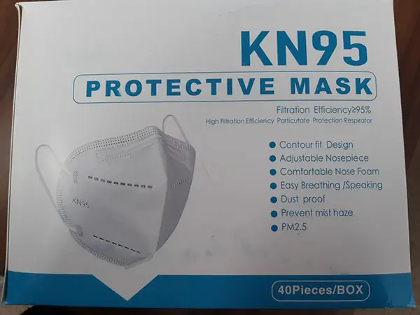 Foto uit de officiële melding: KN95 Protective mask Respirátor KN95 bílá Deeltjesfiltermasker — risico: Gezondheidsrisico/overige