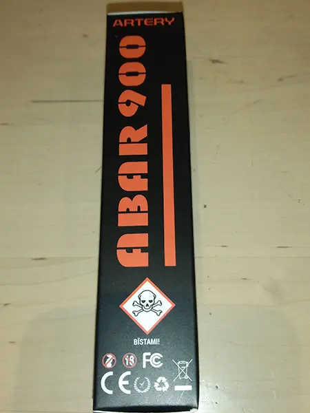 Foto aus der offiziellen Meldung: Artery Abar 900 E-cigarette Mixed berries Elektronische Einweg-Zigarette — Risiko: Chemikalie