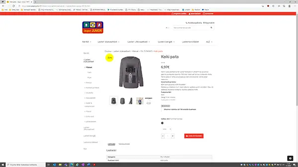 Foto dell’avviso ufficiale: Keiki Keiki Shirt Keiki Paita Manica lunga — rischio: Rischio chimico