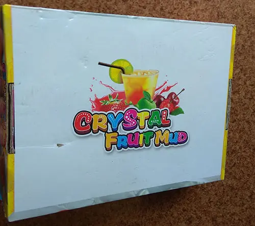 Photo de l’avis officiel: Crystal fruit mud Jouet slime — risque: Risque chimique