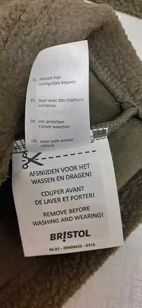 Foto aus der offiziellen Meldung: BRISTOL Bristol hoodie Kinder Kapuzenpullover — Risiko: Strangulierung