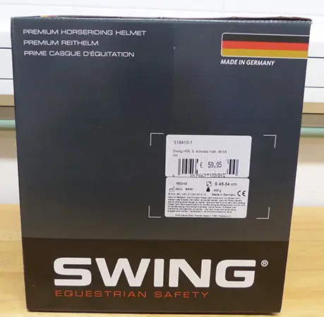Photo de l’avis officiel: SWING SWING EQUESTRIAN SAFETY Casque d’équitation — risque: Blessures