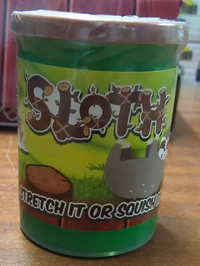 Photo de l’avis officiel: Tasso Sloth Jouet slime — risque: Risque chimique