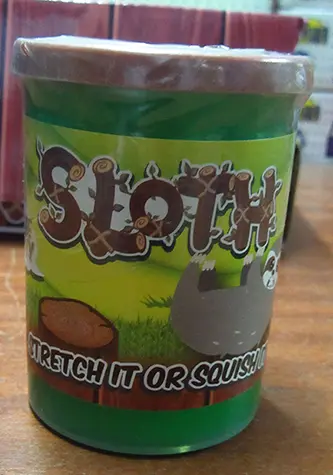 Photo de l’avis officiel: Tasso Sloth Jouet slime — risque: Risque chimique