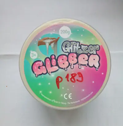 Photo de l’avis officiel: GLITZER GLIBBER Jouet slime — risque: Risque chimique