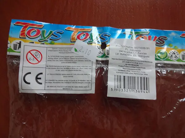 Photo from the official notice: Toys toy tractor — choking risk