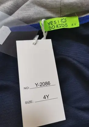 Foto dell’avviso ufficiale: Yes! Do Kids Abbigliamento sportivo per bambini — rischio: Lesioni & Strangolamento