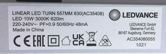 Photo from the official notice: LEDVANCE LEDVANCE linear led strip — electric shock risk