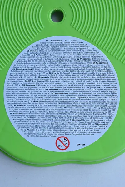 Photo de l’avis officiel: Mochtoys Round Swing Balançoire en plastique — risque: Blessures