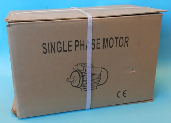 Foto do aviso oficial: SINGLE PHASE MOTOR Motor elétrico — risco: Choque elétrico