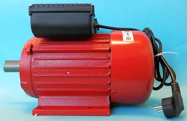 Foto do aviso oficial: SINGLE PHASE MOTOR Motor elétrico — risco: Choque elétrico