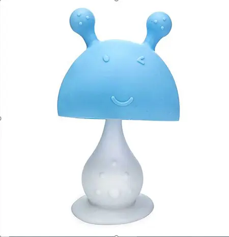 Photo de l’avis officiel: Mushroom Teether Toys for Newborn Babies, Toddlers, Infants, Relieve Sore Gum - BPA-Free Chew Toy Dentier bébé — risque: Suffocation