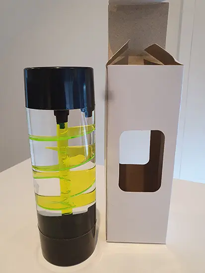 Foto do aviso oficial: Playlearn LTD Green and Black Liquid Timers Spiral Brinquedo de plástico — risco: Químico